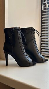 Туфлі для танців High Heels чорні натуральна шкіра