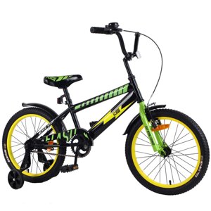 Велосипед дитячий двоколісний 18" Tilly Flash T-21848 yellow+green