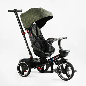 Велосипед з батьківською ручкою Best Trike Oscar 6390 12-020 хаки, поворотне сидіння