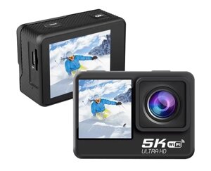 Екшн Камера Водонепроникна Clefers F302AATR - Full HD 5K Wi-Fi З Пультом ДУ (4029329)