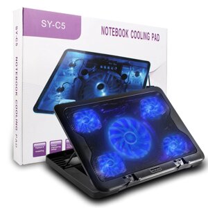 Охлаждающая подставка для ноутбука SY-C5 - под ноутбук 16"5 вентиляторов от USB (509887)