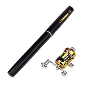 Портативна Кишенькова Телескопічна Міні Вудка Fish-Pen для Риболовлі у Формі Ручки з Котушкою (602307185)