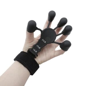 Тренажер для Пальців і Рук Finger Gripper Clefers W46 з 6 Рівнями Навантаження A-Black (5024486)