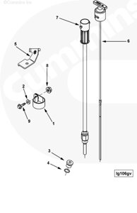 Трубка масляного щупа Cummins STX535 дв. Cummins QSX15 Case 4059199