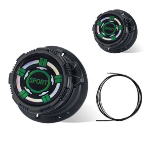 Автоматичні шнурки SV Black-Black Green, 100cm Чорний (sv3908gr)