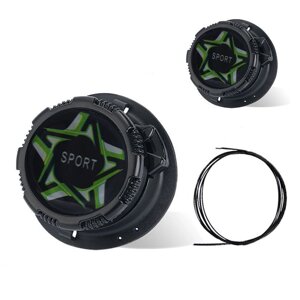 Автоматичні шнурки SV Black green star, 100cm Чорний (sv3909s)