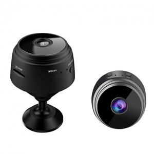 Міні камера відеоспостереження WiFi SV 9A-Mini із записом для безпеки будинку 1080p, нічна зйомка, слот microSD, Білий