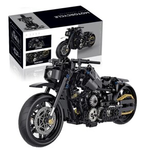 Модель мотоцикла SV для збирання з блоків конструктор 586 шт. 33*15,5*13 см Чорний (sv3746)