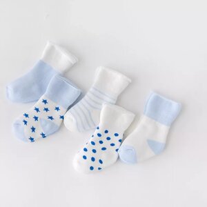 Набір дитячих шкарпеток для новонароджених SV шкарпетки для немовлят 5 пар S (0-6м) Синій (sv3193), S