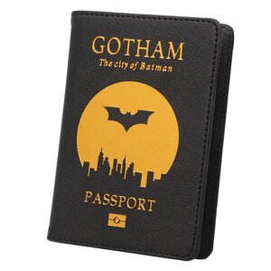 Обкладинка для паспорта SV у стилі Gotham 14.5*10cm Style 11, Чорний