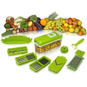 Овочерізка NICER DICER plus з 7 насадками Салатова (sv1240)