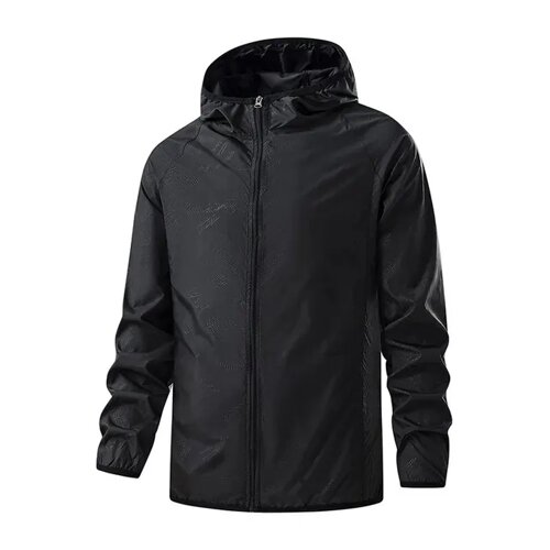 Похідна портативна складана куртка SV водонепроникна, вітрозахисна для кемпінгу 3XL Чорний (sv3705)