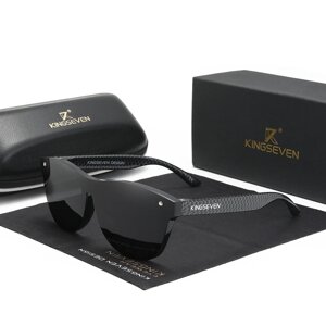 Вінтажні сонцезахисні окуляри KINGSEVEN Limited Black у футлярі Чорний (sv3512)