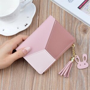 Жіночий гаманець Zoukane 12*9*1.8cm Рожевий (sv0172pink), Рожевий