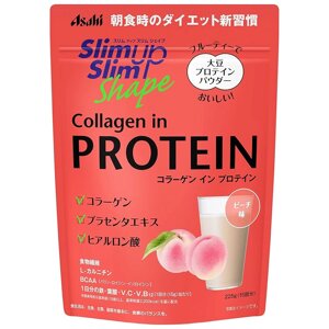 ASAHI Slim Up протеїновий напій із колагеном, персик, 225 гр