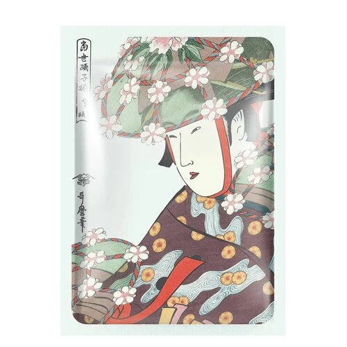 MITOMO тканинна маска японка "екстракт квіток сакури+алоє" 1 шт