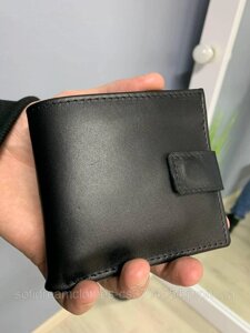 Чоловічий шкіряний гаманець чорний
