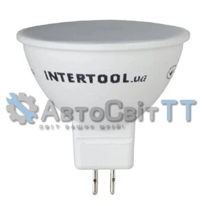 Лампочка світодіодна 220V MR16 5W 4000K (Intertool)