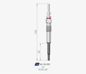 Свіча накала BMW 5 (E60) з04-10р. в. (A-N Parts)