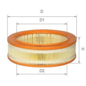 Фільтр повітряний (Alpha Filter) 24, 2410-ГАЗ 402дв. 3302-Газель"