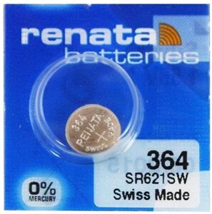 Батарейки-Таблетки Renata 364/SR621/ 10шт. на блістері