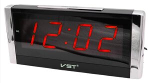 Годинник електронний VST-731 від мережі 220V Червоне світіння