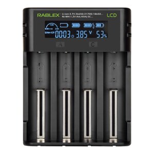 Зарядний пристрій rablex RB405/IMR/li-ion/ni-MH/ni-CD/18650 та ін. AA, AAA та ін.