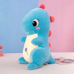Плюшева іграшка милий дракон (динозавр) блакитний 80 см