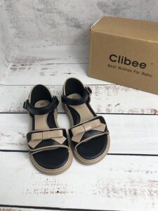 Босоніжки дитячі для дівчинки Clibee Чорні (319)