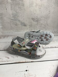 Якісні босоніжки, що світяться для дівчаток ТМ Lilin Shoes. в наявності 28р і 29 р