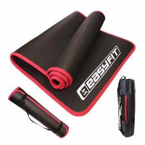 Килимок для йоги та фітнесу EasyFit Flex Pro з червоним кантом