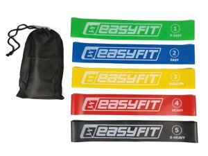 Гумові кільця для фітнесу EasyFit набір 5 шт