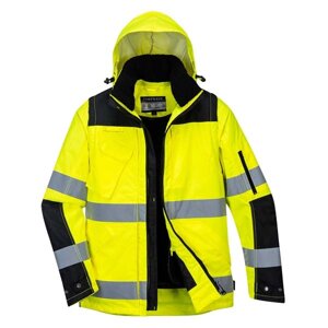 Куртка C469YBR сигнальна Hi-Vis жовта, утеплена 3 в 1 Portwest, розмір L