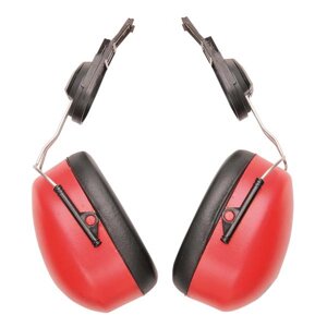 Навушники протишумові PW47RER Portwest на каску, колір червоний, SNR 25 дБ
