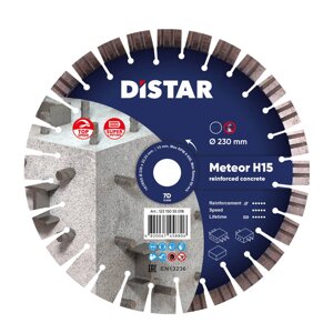 Коло алмазне Distar 230x22,23 з високоармованого бетону Meteor-H15 (12315055018)