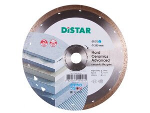 Коло алмазне для керамограніту Distar250x1,5x10x25,4 Hard ceramics Advanсed (11120349019)