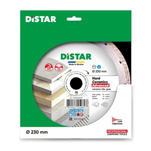 Коло алмазне для керамограніту Distar 230x1,6x10x25,4 Hard ceramics Advanced (11120528017)