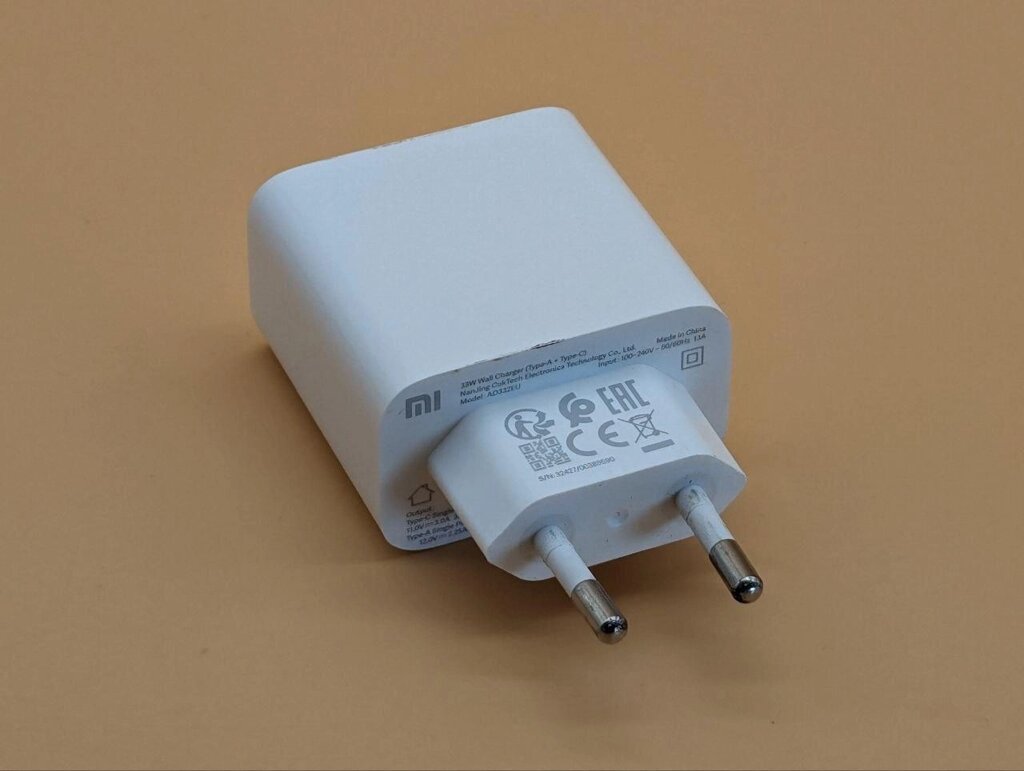 Адаптер живлення для телефону xiaomi mi bhr4996gl white (33 w wall charger type-a + type-c eu. вітринний варіан від компанії Артур Захаров - фото 1