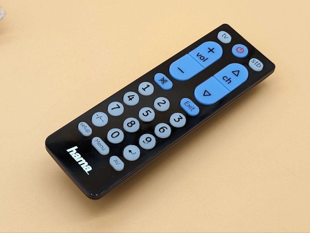 Hama 00040072 IR Wireless Buttons Black Remote — ІЧ бездротовий пульт дистанційного керування (ТВ, STB від компанії Артур Захаров - фото 1