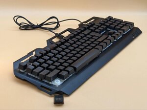 Ігрова дротова клавіатура з LED-підсвіткою і мишкою JEQANG JK-968 Сірий (уцівка без коробки вітриній вар.)