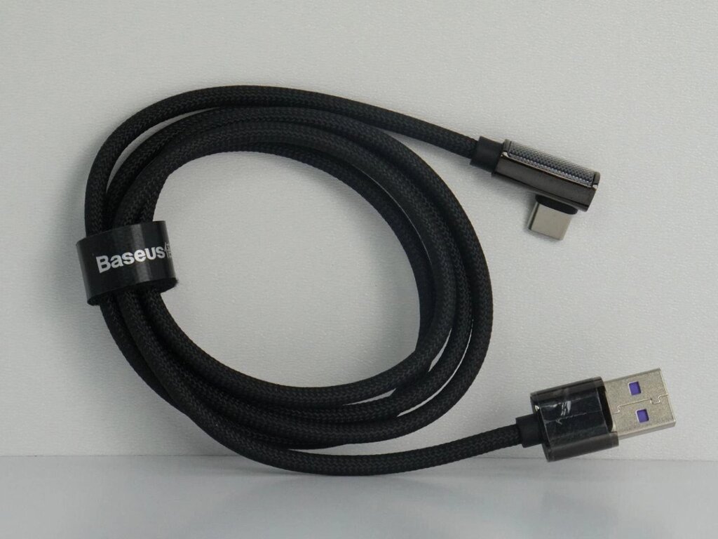 Кабель Baseus Legend Series Elbow USB-USB-C, 1м, Black - CATCS-B01 від компанії Артур Захаров - фото 1