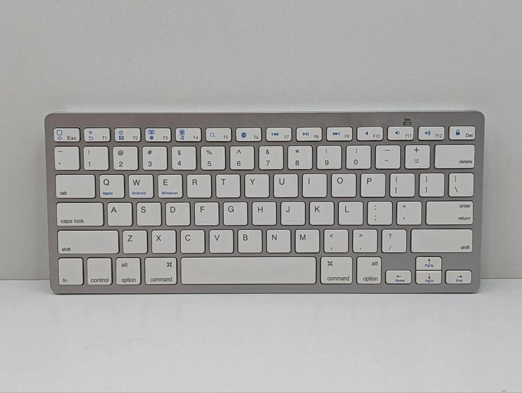 Клавіатура бездротова UKC BK-3001 Wireless Keyboard Bluetooth Silver від компанії Артур Захаров - фото 1