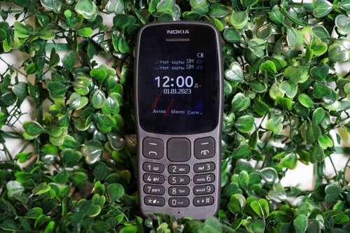 Мобільний телефон Nokia 106 TA-1564 DS Charcoal Компактний мобільний кнопковий телефон