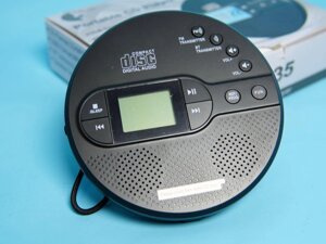 GREADIO — портативний CD-програвач з Bluetooth, FM, USB, AUX, акумулятор 2000 мА·год, РК-дисплей