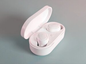 Бездротові навушники вакуумні в кейсі з мікрофоном гарнітура Bluetooth Навушники TWS-M1 Чорний