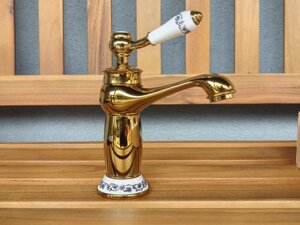 Змішувач для раковини Art Design 0169-3 Deco Gold Золото