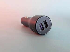 Автомобільний зарядний пристрій для Huawei CP37 2xUSB + кабель USB-C 40 W 4 A SuperCharger (вітринний варіант)