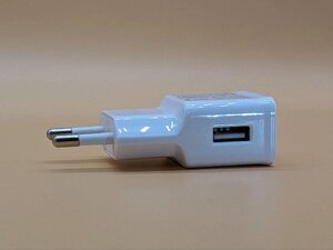 Мережевий зарядний пристрій для Samsung 2 A White (тільки булок, без кабелю)