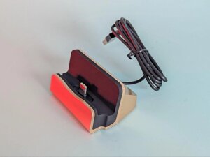 Док-станція, зарядний пристрій, підставка з виходом micro USB для Android (usb tupe C)