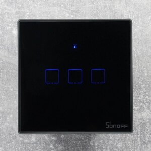 SONOFF T3UK3C-TX 3 Gang Смарт Wi-Fi Настінний перемикач світла 433Mhz RF Пульт дистанційного керування